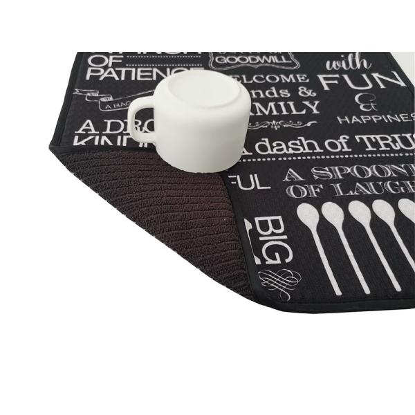41 X 46cm Washable Microfiber Dish Drying Mat