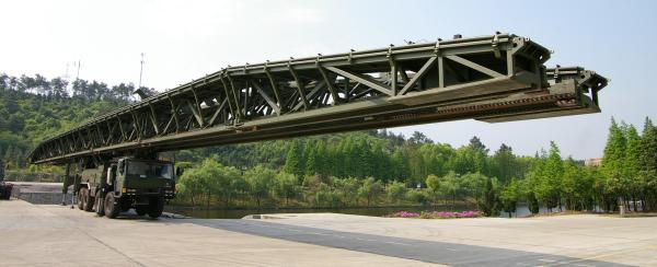 Quality Flexibility 51m Large - Span Mechanized / Emergency Bridges / Single Suspension Bridge for sale
