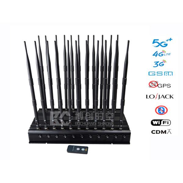 22 band GPS positioning jammer 2g.3g.4g.5g mobile phone signal blocker UHF / VHF / 315m / 433M remote control signal jammer