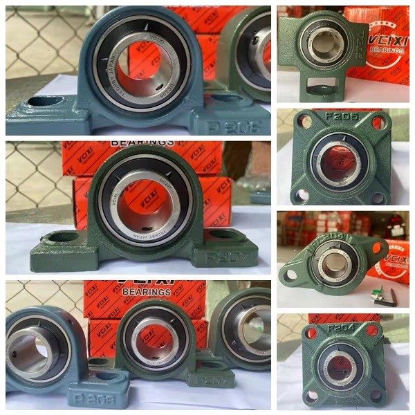 UCP201-8 UCP205 UCP206 pillow block mounted bearing 1/2'' Bore Solid Cast Iron Base