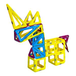 China Unicorn Animal Magnetic Tiles Building Blocks Kids Educational  3 Years + wholesale