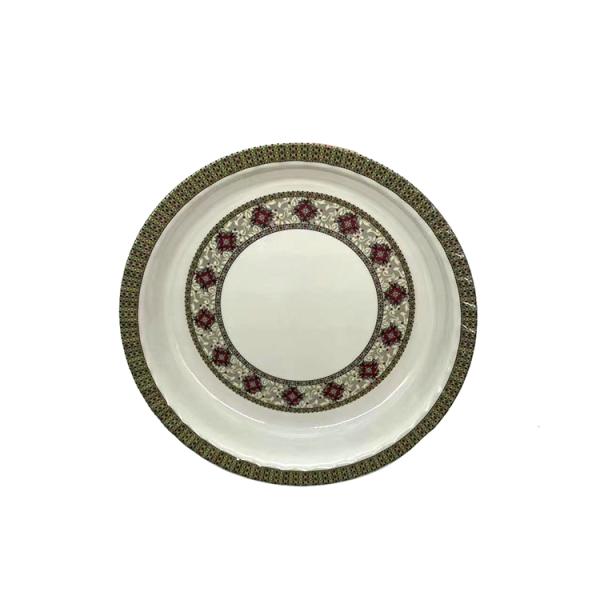 Non Toxic Durable Melamine Dinner Plates Seamless Unbreakable