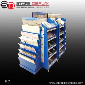 China Calendars currugated cardboard displays stand shelf wholesale