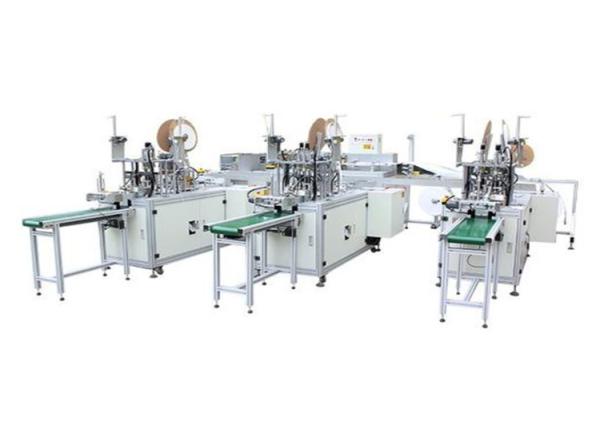 Quality Fully Automatic Inside & Outside Earloop Surgical Mask Making Machine (1 body+3 earloop) for sale