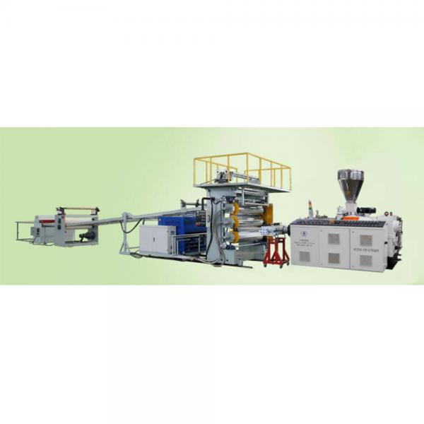 Quality Pvc Board Sheet Machine / Pvc Imitation Board Extrusion Line 12t/Day High Calcium Formula for sale