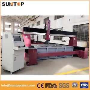 Dynamic 5 axis cnc water jet cutting machine for granite and marble