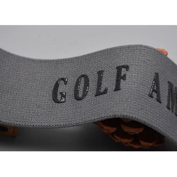 45mm Custom Garments Cotton Elastic Band With Shiny Silicone Logo
