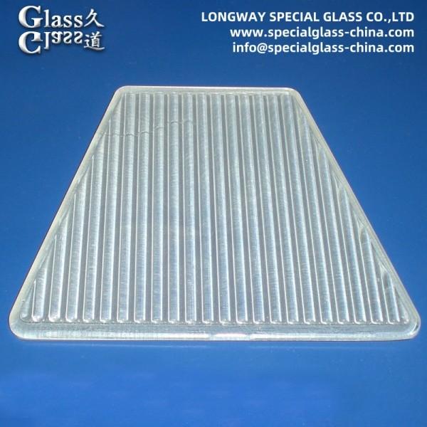 Quality Customized Linear Flat Glass Lens From Borosilicate Glass 3.3 Frosting Available for sale