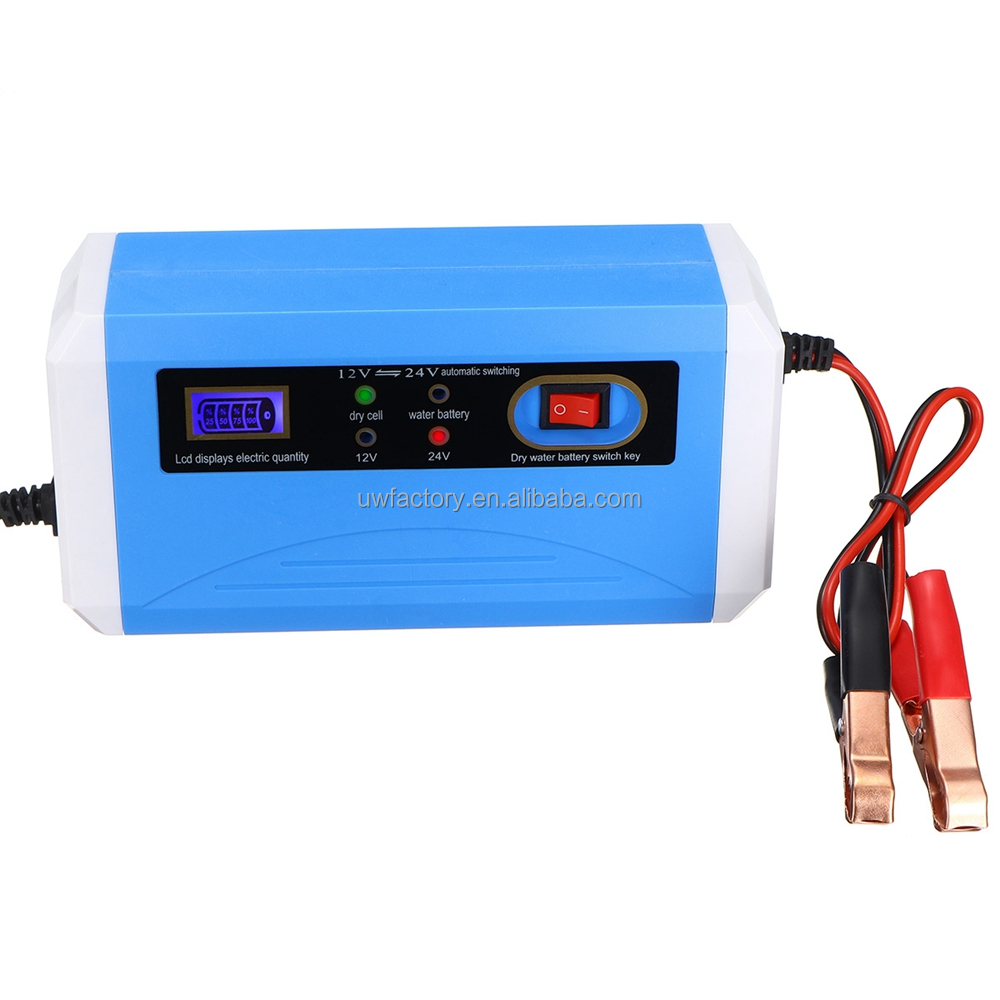 OEM/ODM Accepted 12V 24V 15A 8A Car Battery Charger And Jump Starter for Electric Marine Battery Motorcycle / Scooter