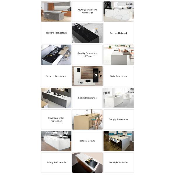 Calacatta Marble Look Quartz Stone Slab For Kitchen Top Decoration