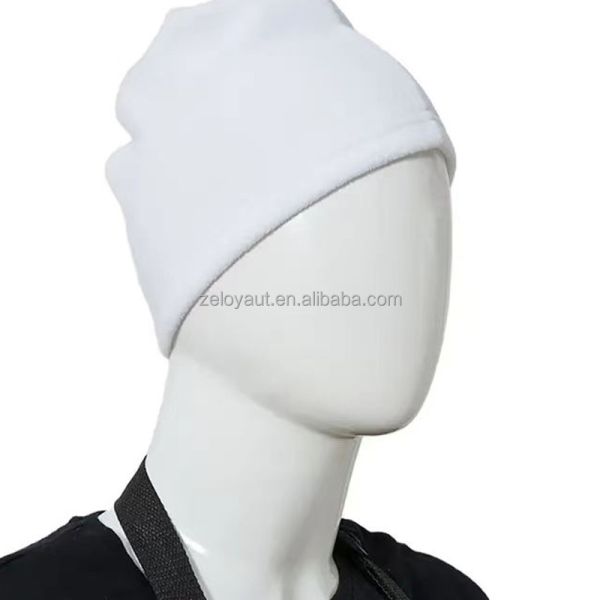 ZELOYAUT Wholesale Cute White Sublimation Blanks Hats Personalized Sublimation Blank 100% Polyester 70g Pure White Hat