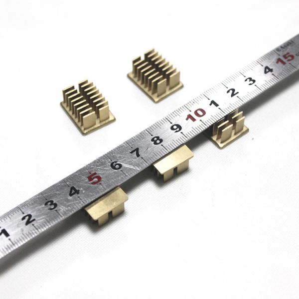 Quality Plating Gold Cold Forged Heat Sink For CNC Machine ISO9001 Anti Rust 11x7cm for sale