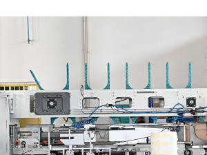 LDPE Wrapping Roll Dia9.8'' HMI Toilet Paper Roll Machine