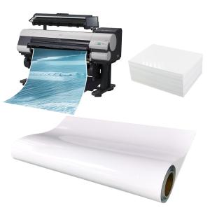 China 90gsm Inkjet Printing Sticker Glossy Coating Front Paper For Label Material wholesale