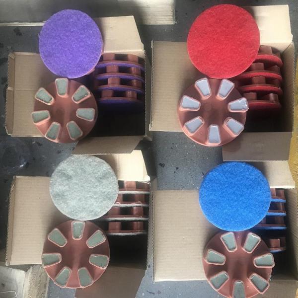 4" Resin Bond Husqvarna diamond grinding Transitional Pads for concrete grinding