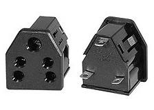 China Universal Grounded India Type D Travel Power Plug Adapter Electrical Sockets 6A 240V AC 3 Pin Triangular Outlet 50 Hz wholesale