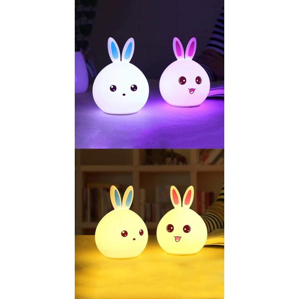 Flash Slide Silicone Rgb Led Night Light Adjustable Rechargeable Remote Control