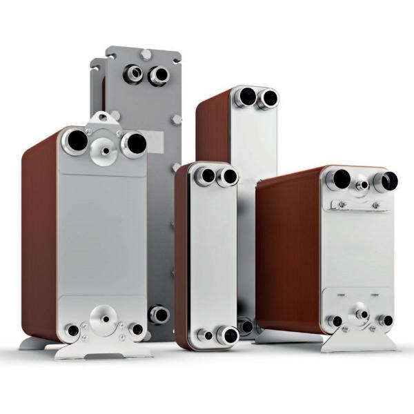 Refrigerant Chiller condenser Water Cooling Evaporator Copper Brazed Plate Heat Exchanger