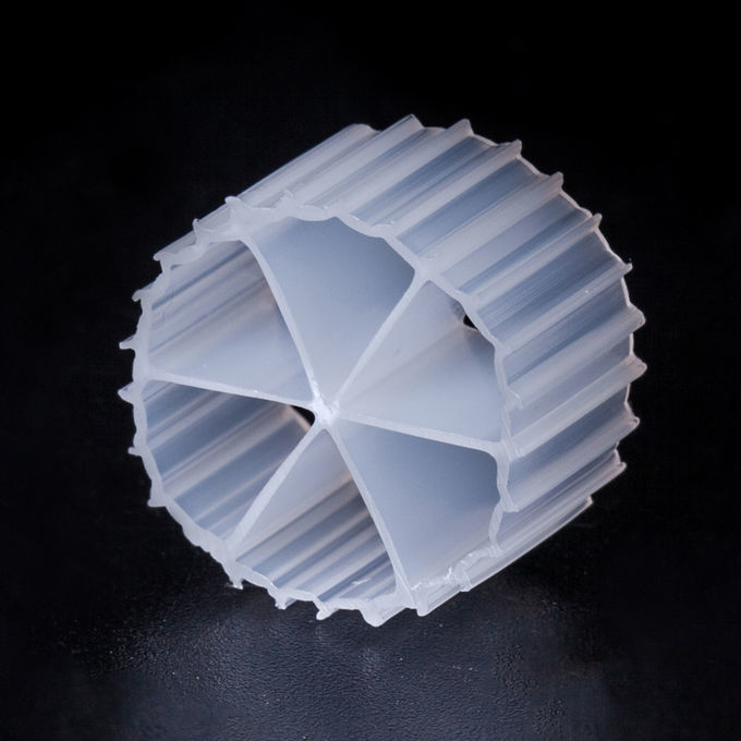 Saving Space MBBR biopipe Fliter Media PE63 For Waste Water Treatment / RAS With White Color A²/O technology 3