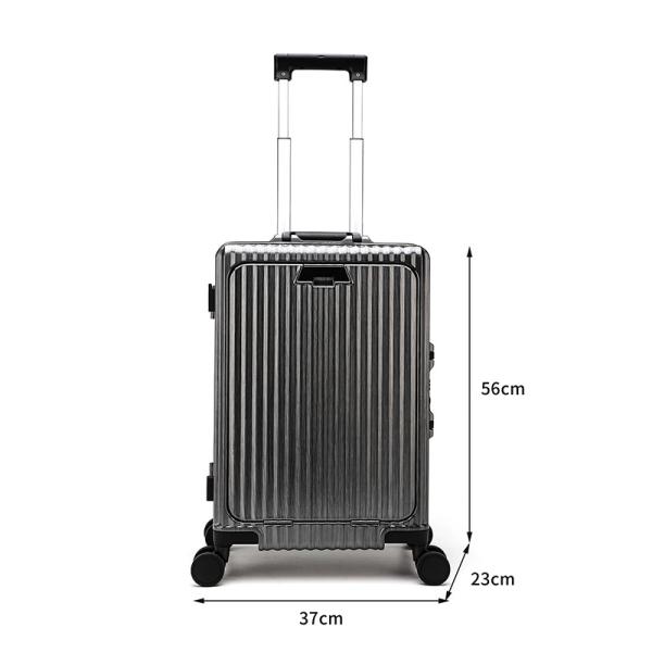 20 Inch Front Open Multi-Function Large Capacity PC Luggage TSA Lock