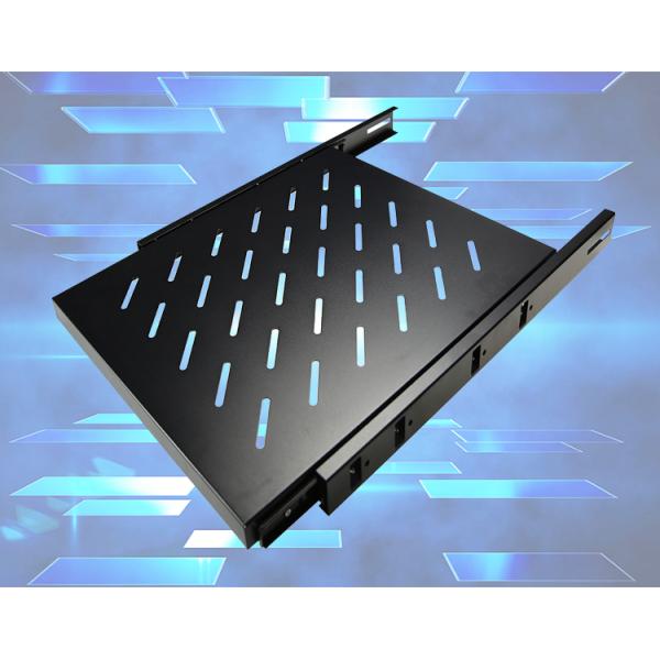 Cold Rolled Steel Sliding Shelf For Server Cabinet , 19 Inch Rack Shelf Width 465mm