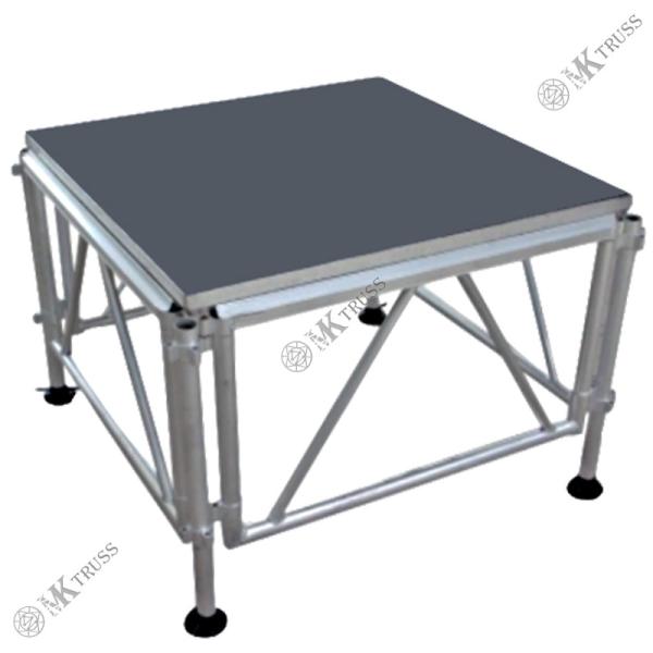 Quality 4'x8' Adjustable Event Stage Platform with Aluminum Stage Assembly and 18mm Plywood for sale