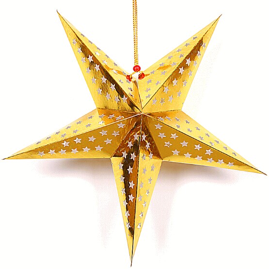 The five-star red lanterns Send electronic wax send lever Laser paper lantern Wedding celebrations The led lanterns