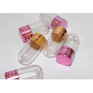 China 15mm PS Clear Plastic Pill Bottles Container One Capsule on sale