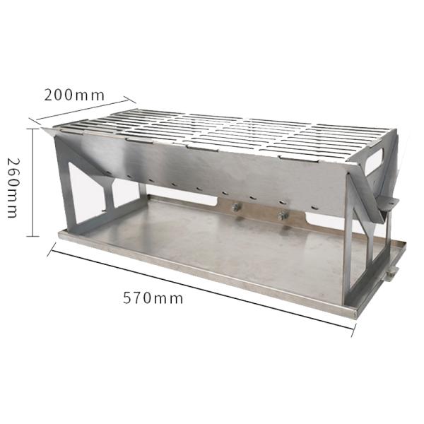 Powder Coated Finish Portable BBQ Grill with Woodfired Oven and Rotisserie Stove
