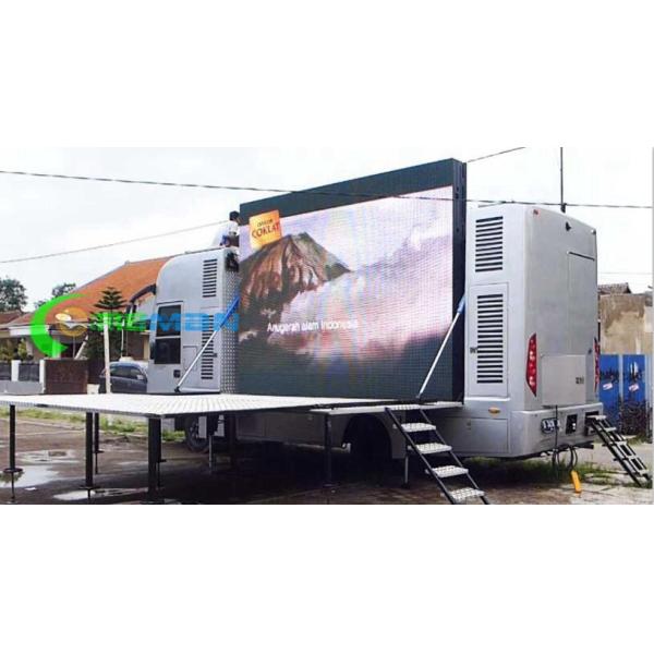Small Square TV LED Mobile Van Advertising 96X96 By 7000 Cabinet Kinglight Lamp