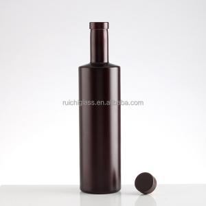 Super Flint Glass Mini Round Bottle with Heavy Cork Top 100ml 200ml 250ml 500ml 700ml