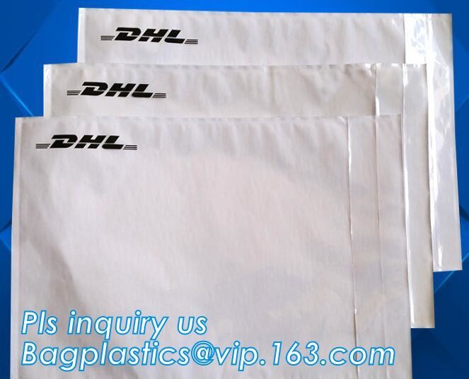TNT DHL shipping packing list document envelopes, packing list padded envelope, tamper proof express use plastic packing