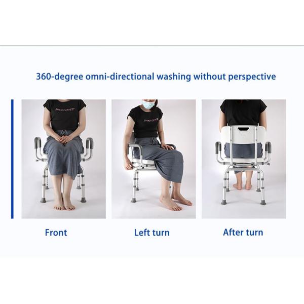 Portable Folding Height Adjustable Shower Stool Bathroom Safety Equipment for The Elderly