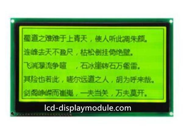Quality 3.3V 240 x 120 Graphic Small LCD Module , Yellow Green STN Transflective LCD Display for sale