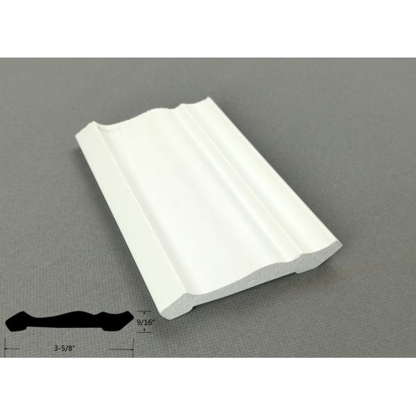 PVC Vinyl Crown Moulding 3 - 5/8 4 - 5/8 Inch For Ceiling Installation
