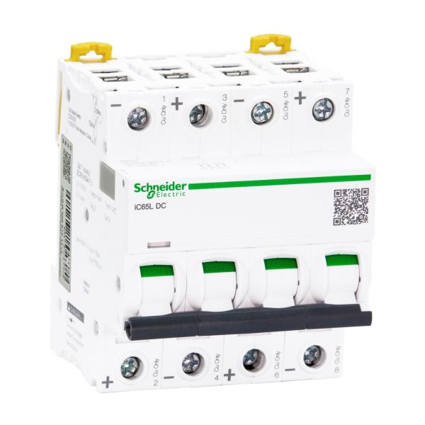 Schneider Telemecanique Acti9 iC65 series DC MCB D Cure 20ka iC65L DC 1P 2P 3P 4P