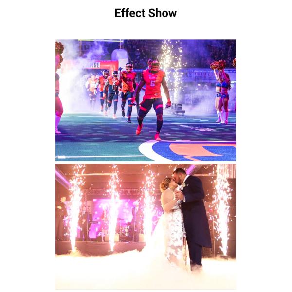 Bidirectional Cold Spark Machine Spinning Rotation Flameless Sparkler Machine Show Stage