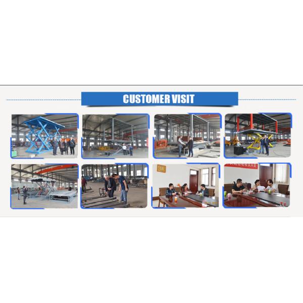 2t 3m Self Leveling Scissor Lift Hydraulic Material Handling