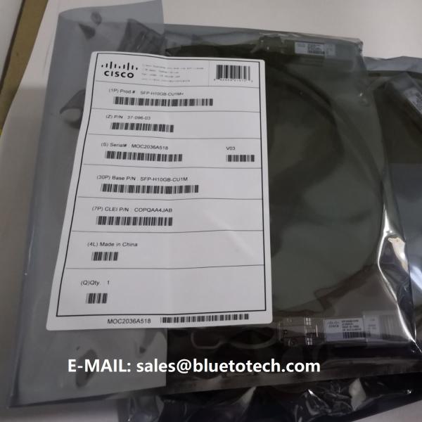 Quality Cisco SFP-H10GB-CU 1M 2M 3M 5M 7M Cisco Twinax Cable SFP+ CU 1M 2M 3M 5M 7M for sale