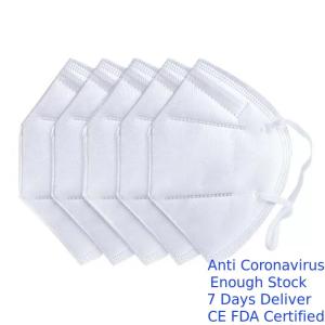 China Foldable N95 Mask Damp - Proof Disposable Dust Mask White Color 3d Solid Arc Design Smooth Breathing wholesale