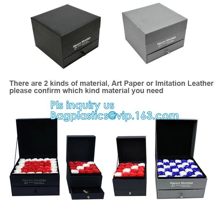 New product custom handmade small luxury wedding paper jewellery white gift box with ribbon closure,Silk Customised Pock