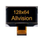 2.4" OLED Display Module Yellow Blue Or White Characters In Black Background