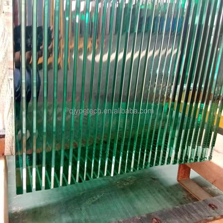 Fine Polished Edge Industrial Decoration Hotel Tempered Glass Fence for Swimming Pool