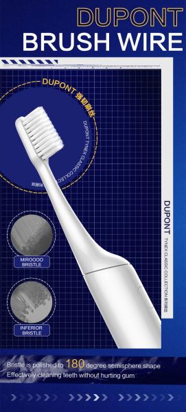Hot Sale Baby Care Waterproof Soft Sonic Electric Toothbrush For Children With Diy Stickers