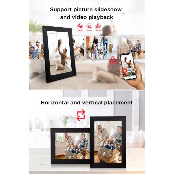 Multi OSD Language 14inch HD Digital Photo Frame Plastic Material Cloud Wifi Tablet