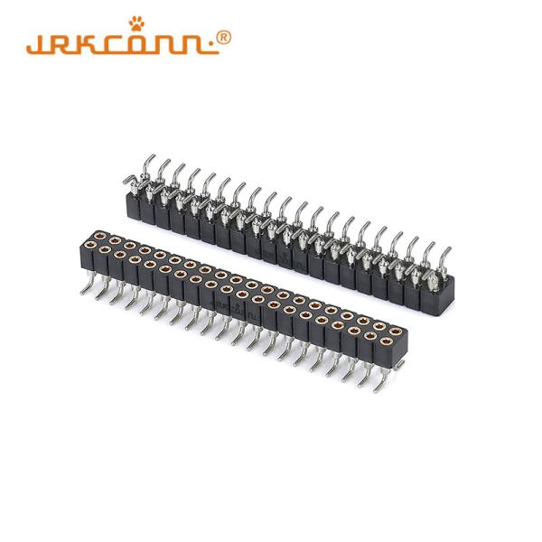 Quality Machined Female Header 2.00mm Pitch 2x20 Smt Type Double Row Pin Header 180 Degree for sale