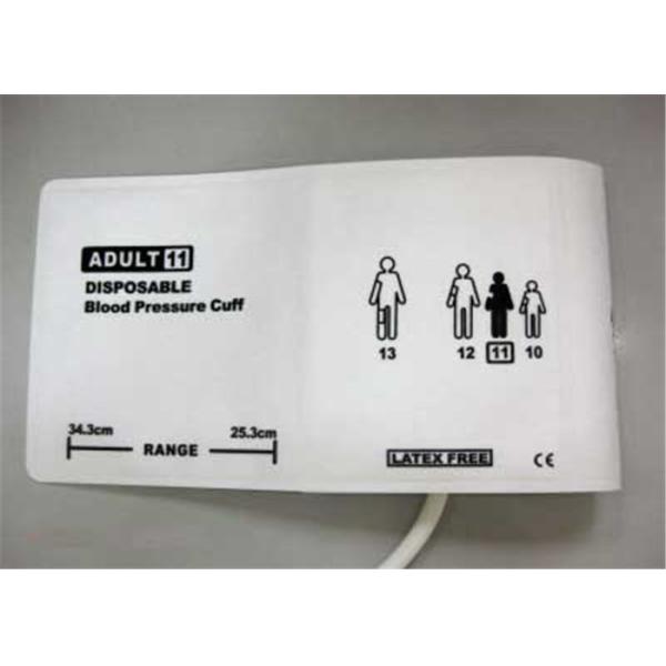 Medical Non Invasive Blood Pressure Cuff One / Double Tube 27 - 35cm Size