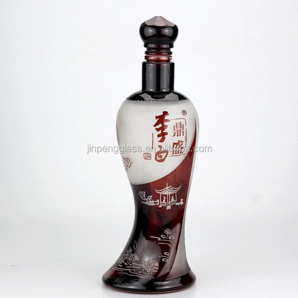 Quality Custom Design Female Body Special Shape Liquor Bottle 1000ml 750ml with Decal Surface for sale