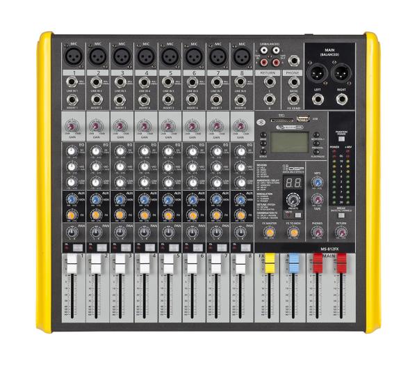 Quality MS-412/612/812FX  mixing console with 99DSP bluetooth MP3 / no powered mixer for sale