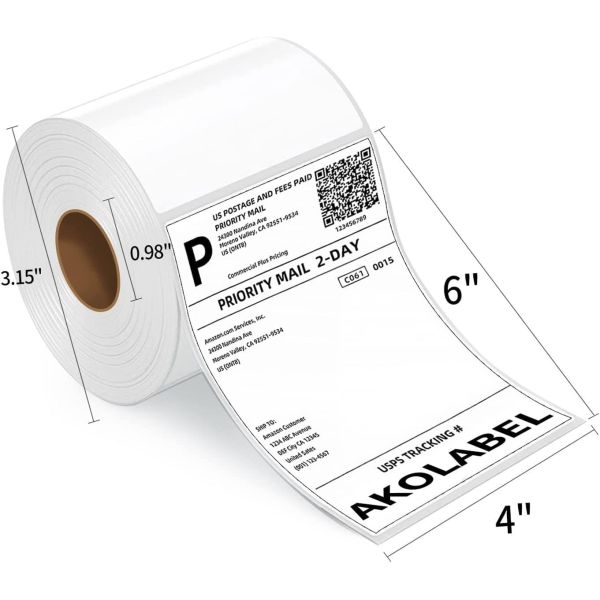 Thermal label shipping preparation in cartons